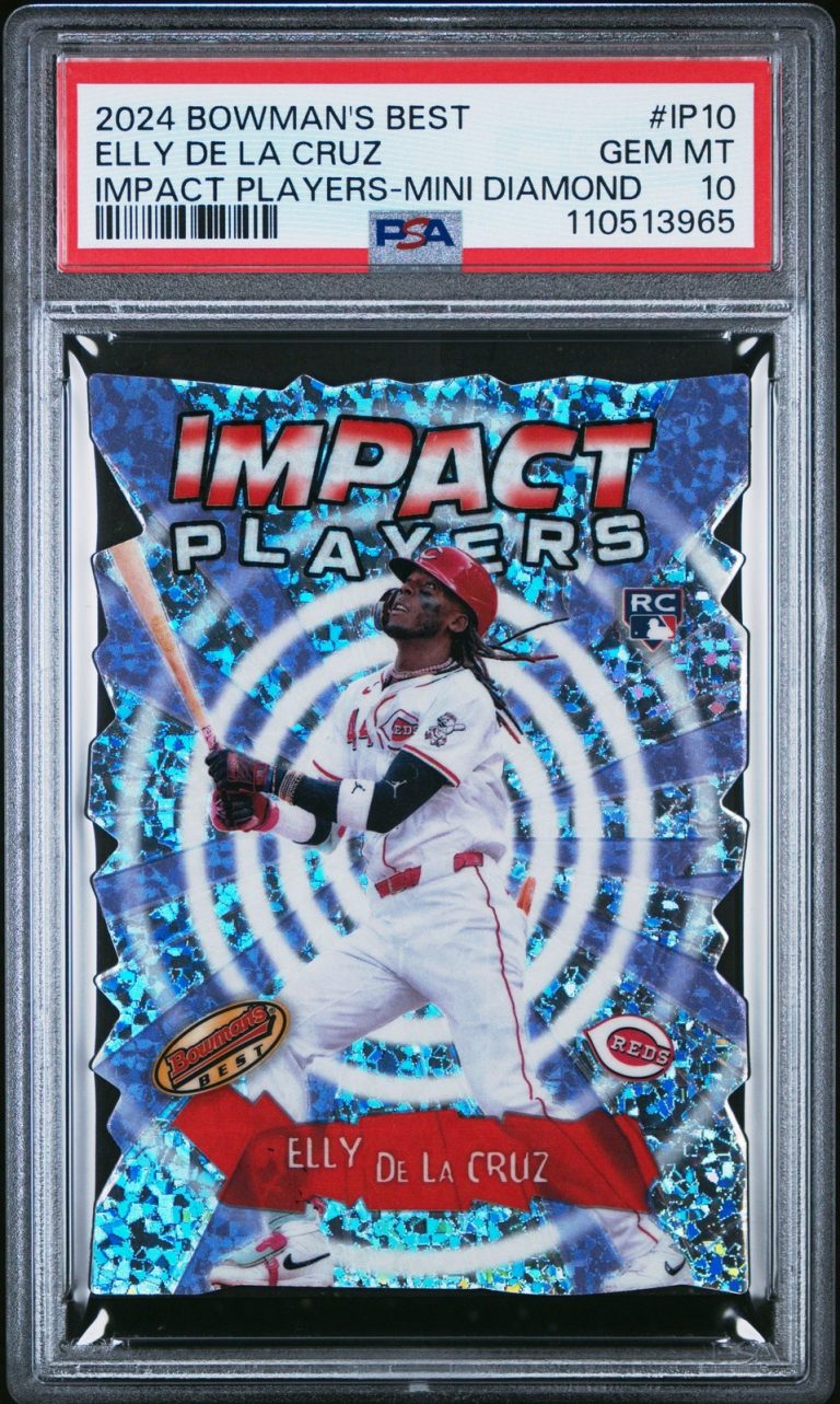 Graded 2024 Bowmans Best Elly De La Cruz #IP10 Mini Diamond Card PSA 10