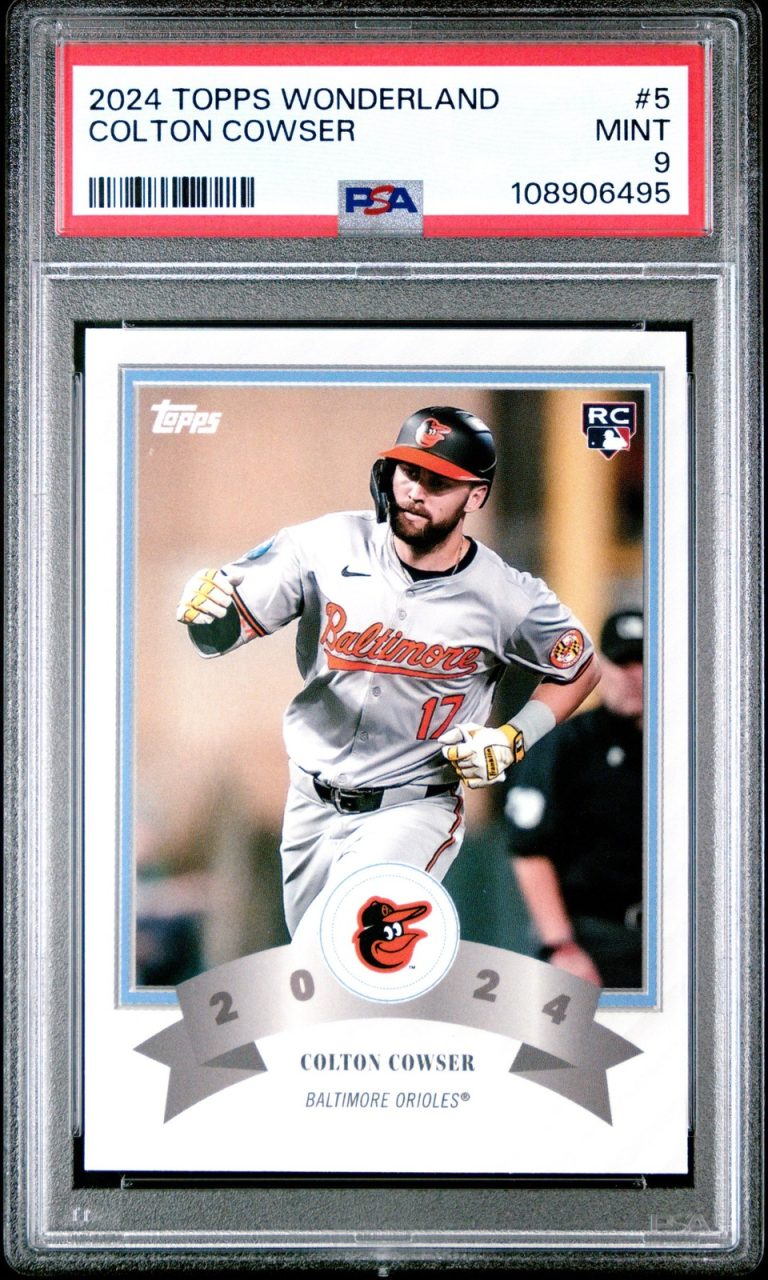 Graded 2024 Topps Wonderland Colton Cowser #5 Rookie RC Card PSA 9 Mint