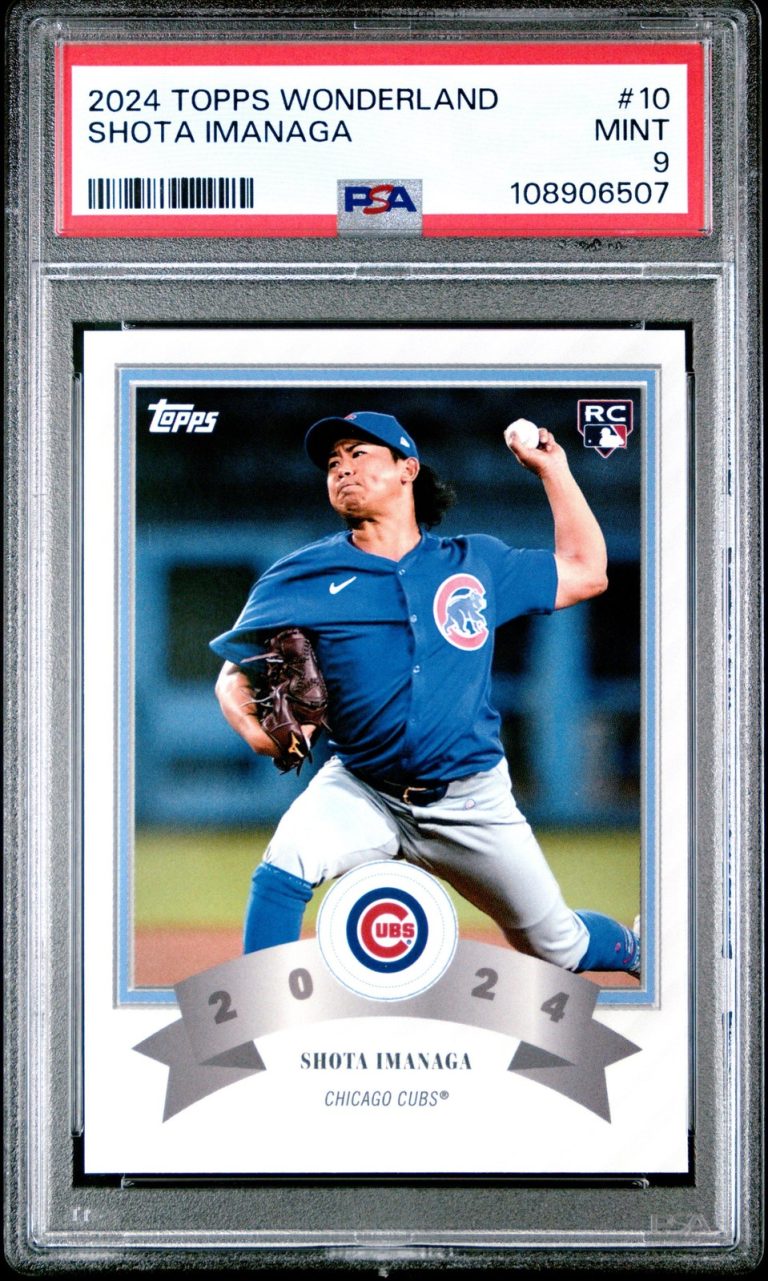 Graded 2024 Topps Wonderland Shota Imanaga #10 Rookie Card PSA 9 Mint