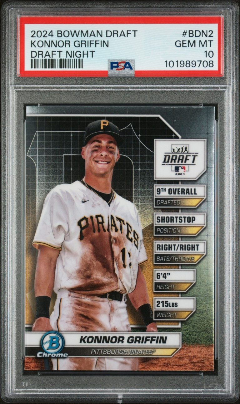 Graded 2024 Topps Bowman Draft Konnor Griffin BDN2 Draft Rookie Card PSA 10