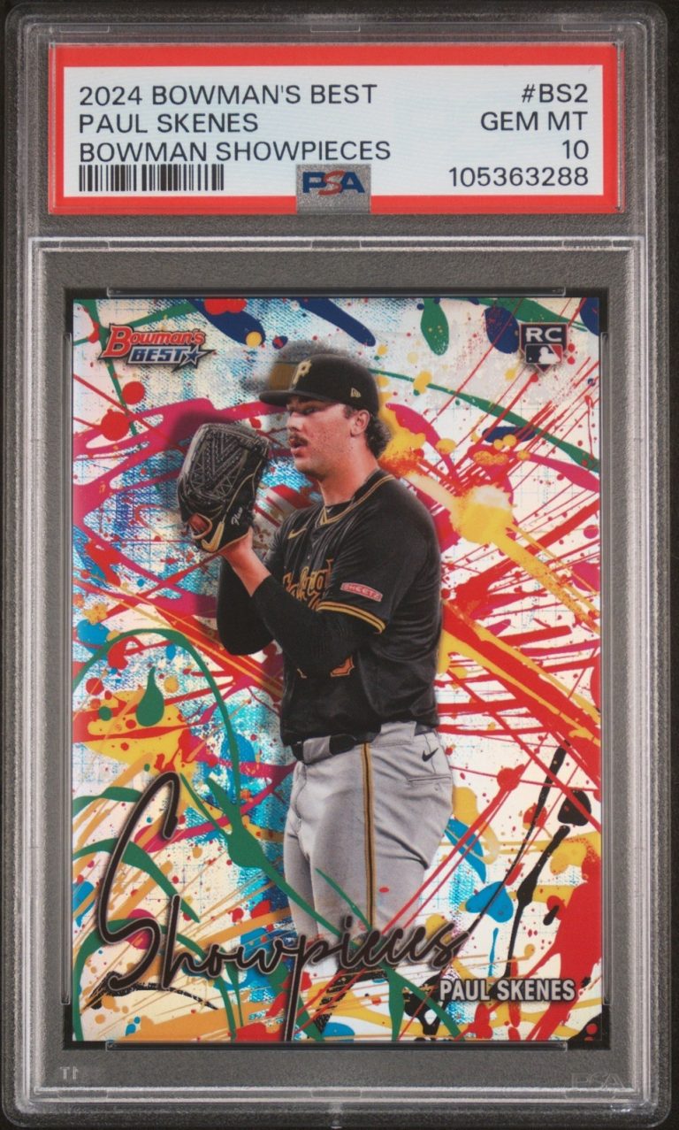 Graded 2024 Bowmans Best Paul Skenes #BS2 Showpieces RC Card PSA 10