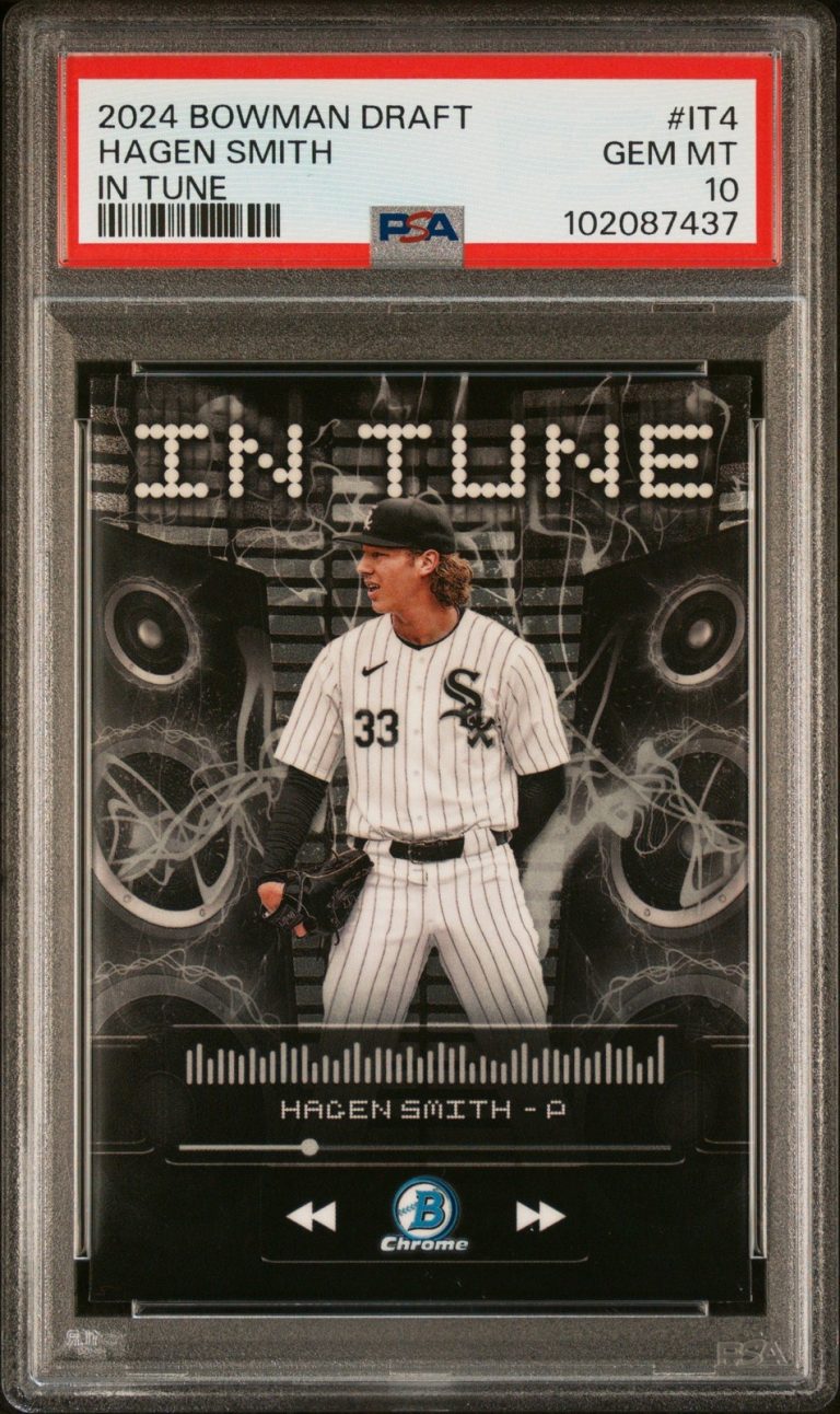 Graded 2024 Topps Bowman Draft Hagen Smith #IT4 In Tune RC Card PSA 10