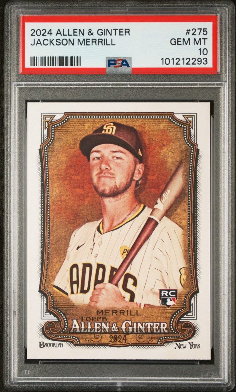 Graded 2024 Topps Allen & Ginter Jackson Merrill #275 RC Card PSA 10