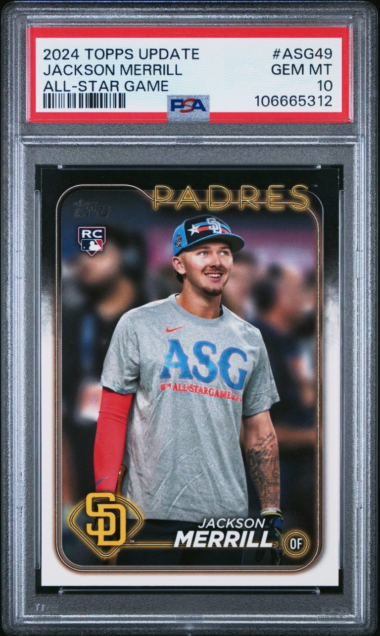 Graded 2024 Update Jackson Merrill #ASG49 All Star Game RC Card PSA 10