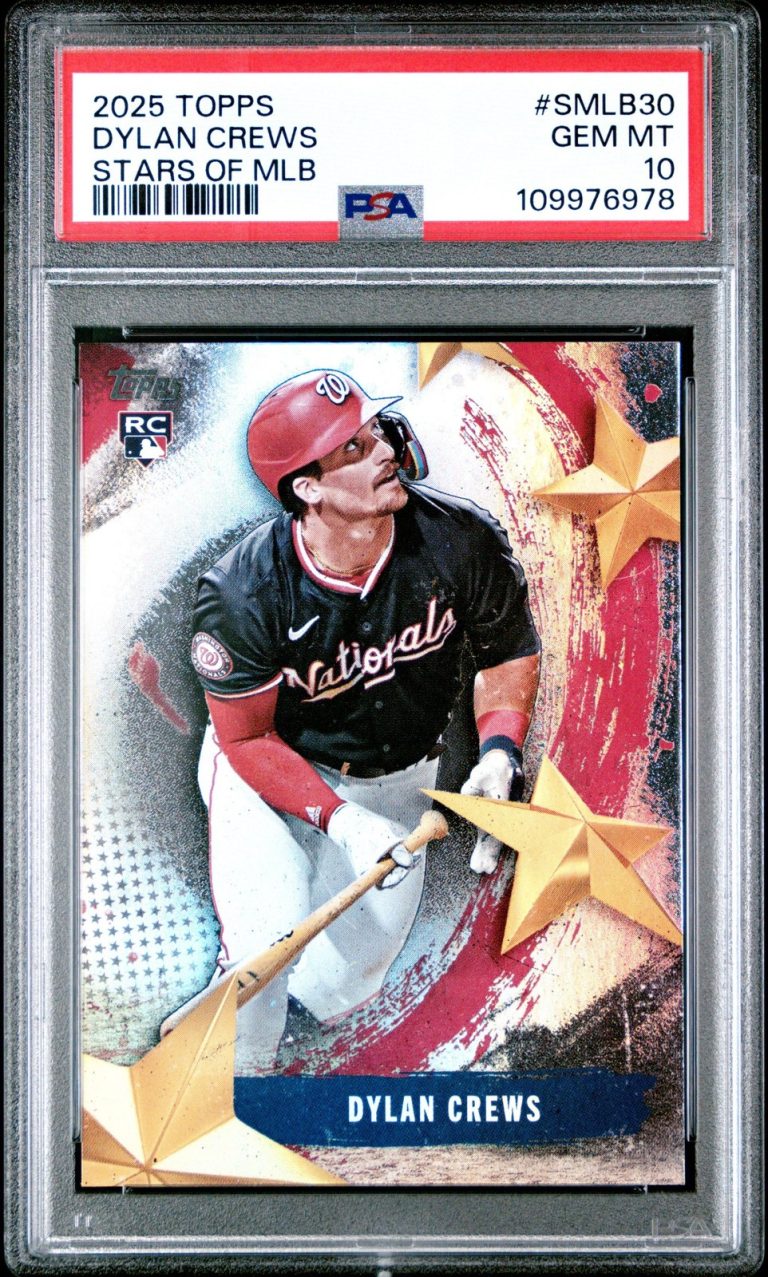 Graded 2025 Topps Dylan Crews #SMLB30 Stars of MLB Rookie Card PSA 10