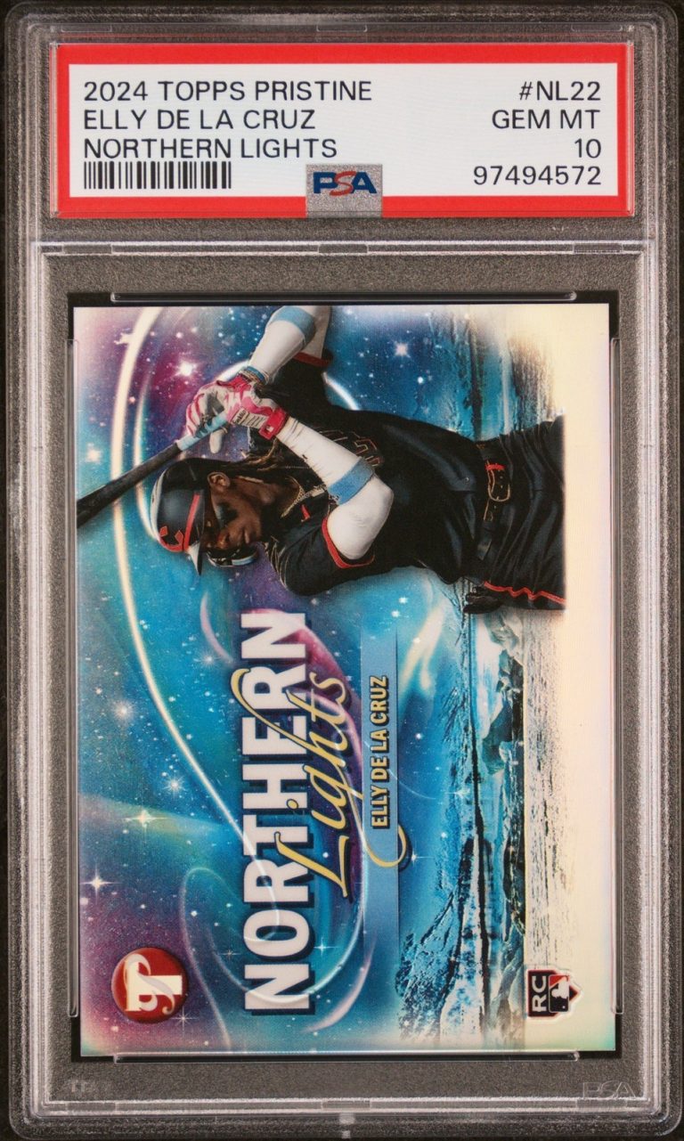 Graded 2024 Topps Pristine Elly De La Cruz #NL22 Rookie RC Card PSA 10