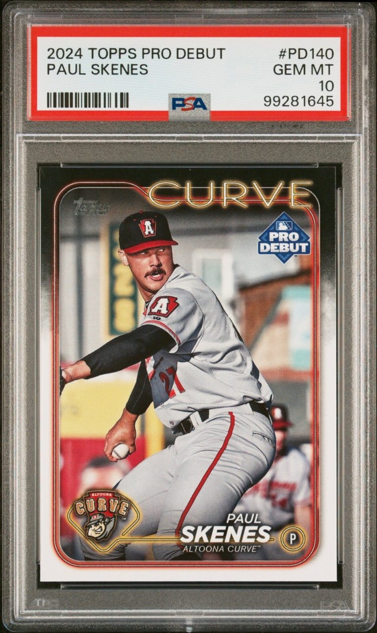 Graded 2024 Topps Pro Debut Paul Skenes #PD140 Rookie RC Card PSA 10