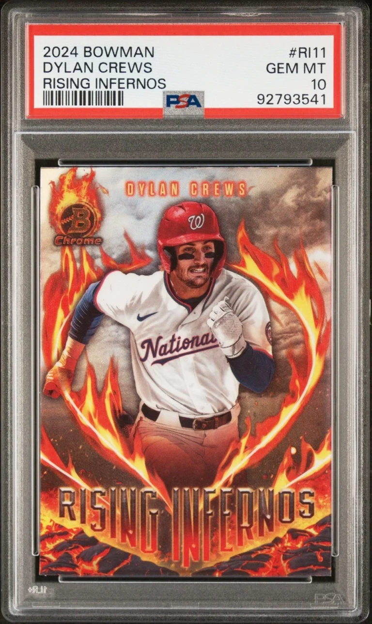 Graded 2024 Bowman Dylan Crews #RI11 Rising Infernos RC Card PSA 10