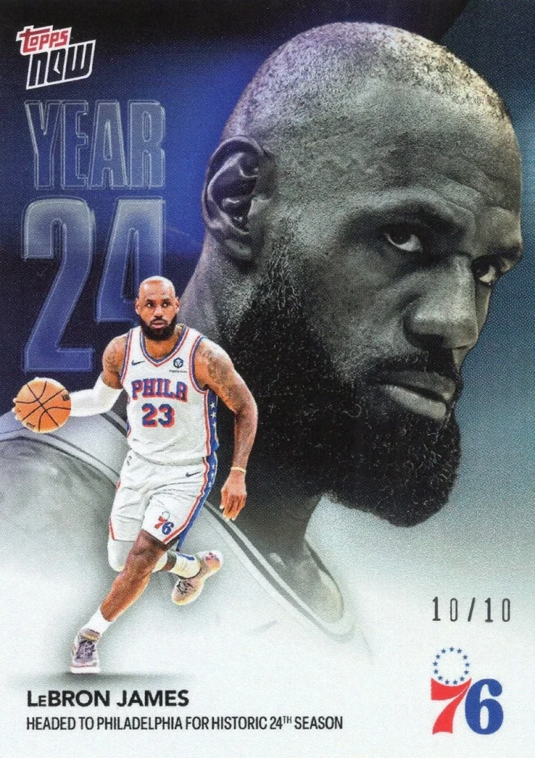 2026 Topps Now LeBron James #OS03 Black Foil /10 Basketball Card