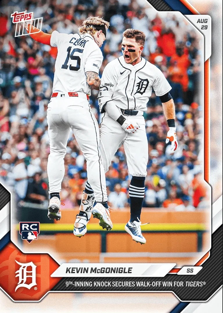 2026 Topps Now Kevin McGonigle #615 Detroit Tigers Rookie RC Baseball Card