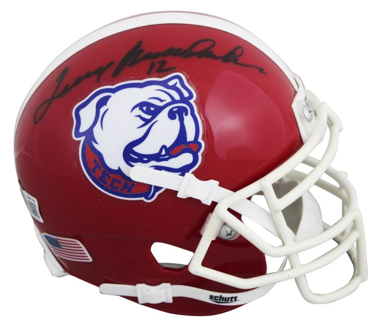 La Tech Terry Bradshaw Authentic Signed Rep Mini Helmet Autographed BAS #BX87178