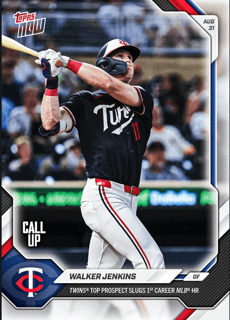 2026 Topps Now Walker Jenkins #619 Minnesota Twins Rookie RC Baseball Card