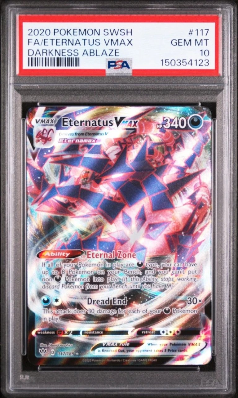 Graded 2020 PKM SWSH Eternatus 117 Darkness Ablaze Card PSA 10 Gem Mint