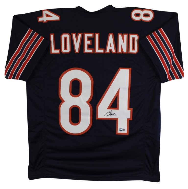 Colston Loveland Authentic Signed Navy Pro Style Jersey BAS Witnessed