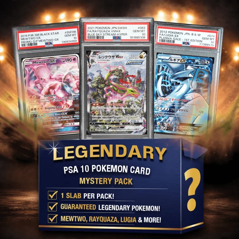 Legendary Pokemon PSA 10 Graded Card Mystery Box Trading Card Game