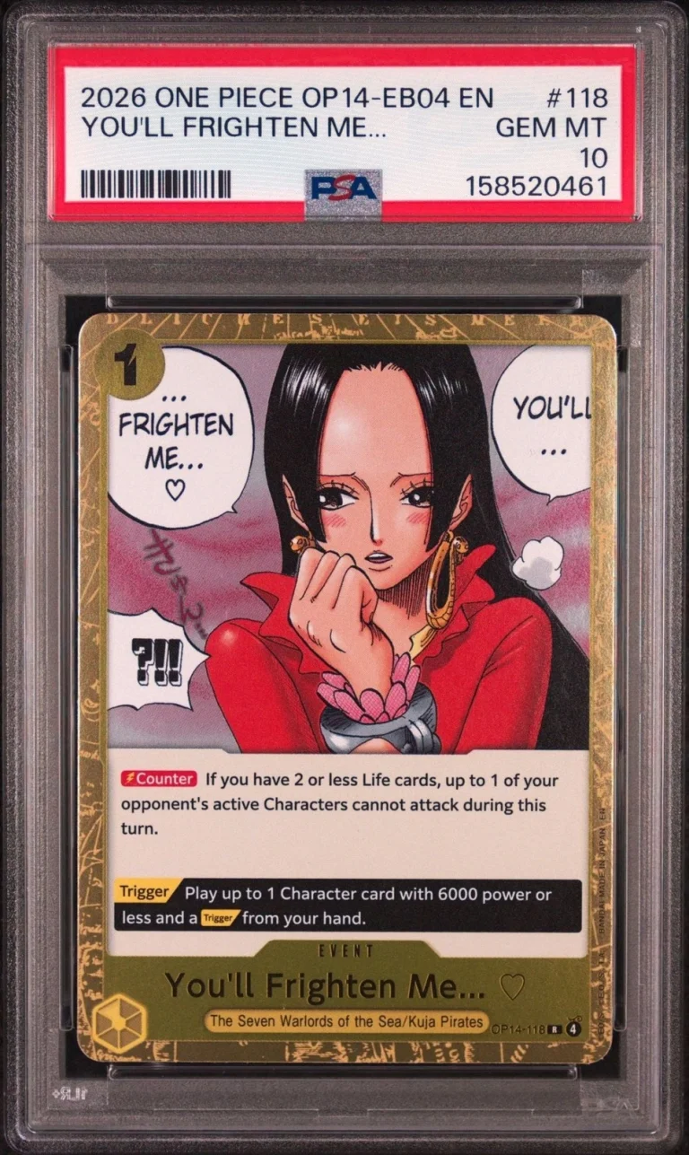 Graded 2026 One Piece EN You'll Frighten Me... #118 Card PSA 10 Gem Mint