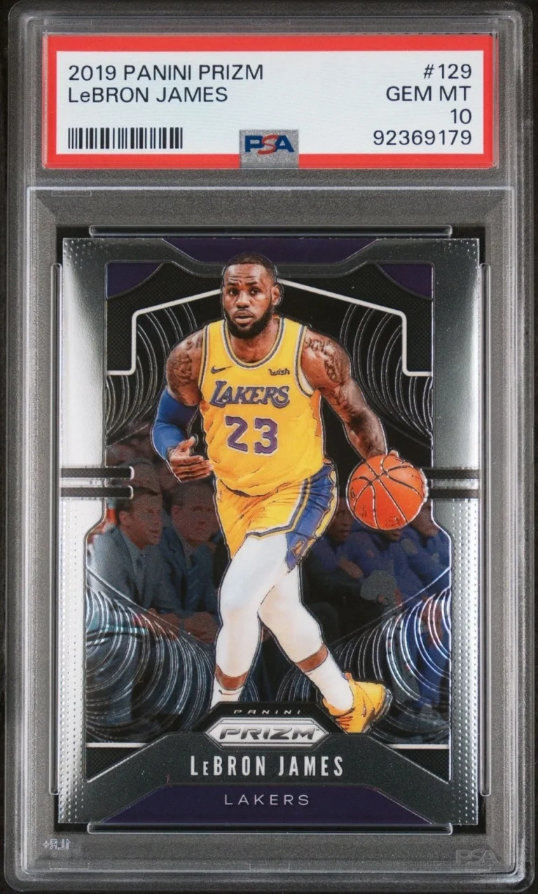 Graded 2019 Panini Prizm LeBron James #129 Basketball Card PSA 10 Gem Mint