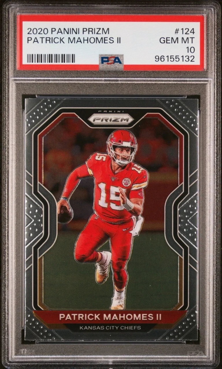 Graded 2020 Panini Prizm Patrick Mahomes II #124 Football Card PSA 10 Mint