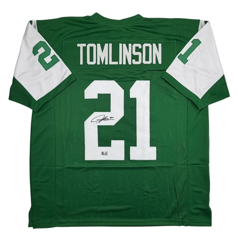 Autographed/Signed LaDainian Tomlinson New York Green Jersey Beckett COA