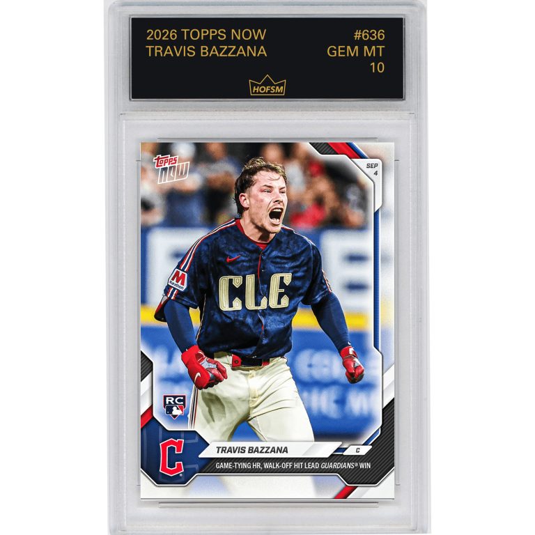 Graded 2026 Topps Now Travis Bazzana #636 Rookie RC Baseball Card HOFSM 10