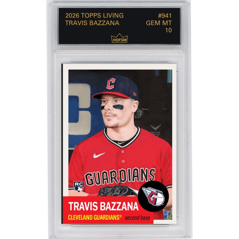 Graded 2026 Topps Living Travis Bazzana #941 Rookie Baseball Card HOFSM 10