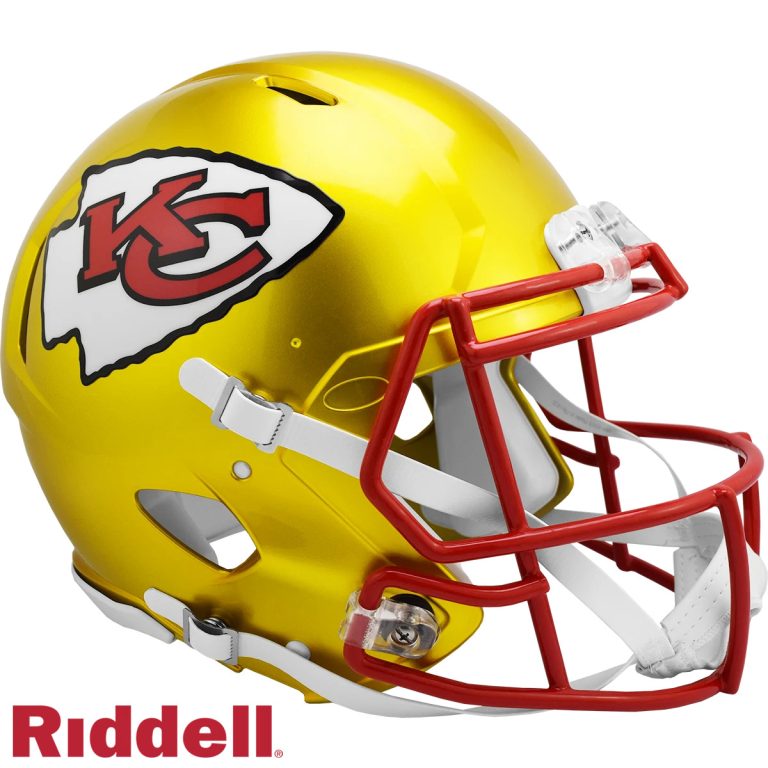 Kansas City Chiefs Full Size Authentic Flash Helmet Riddell New In Box 30814