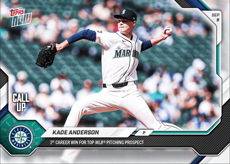 2026 Topps Now Kade Anderson #654 Seattle Mariners Rookie RC Baseball Card