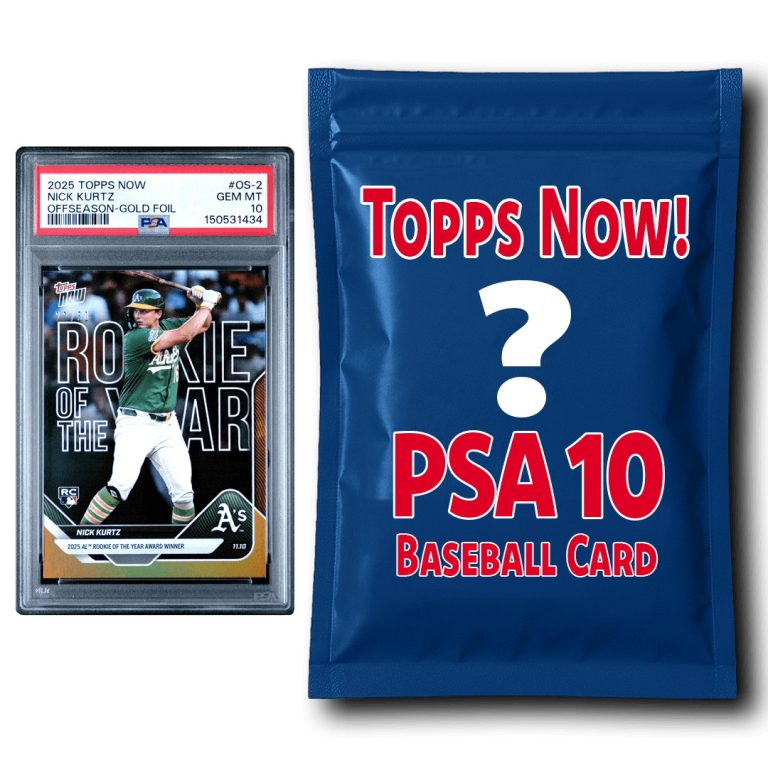 Random MLB Topps Now PSA 10 Baseball Graded Card Mystery Box