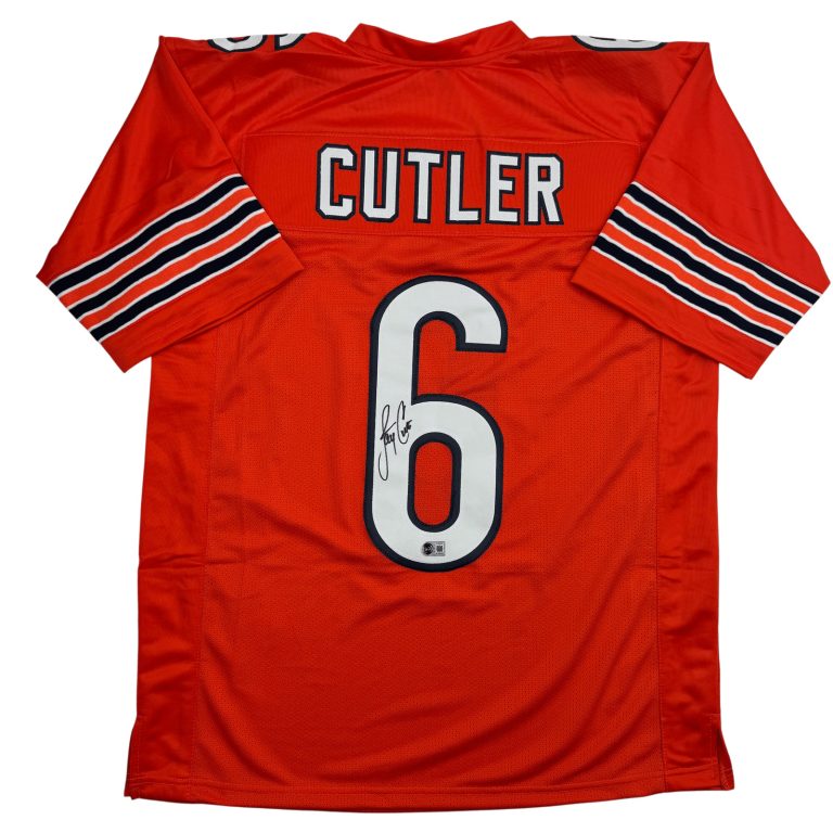 Autographed/Signed Jay Cutler Chicago Orange Football Jersey PSA/DNA COA