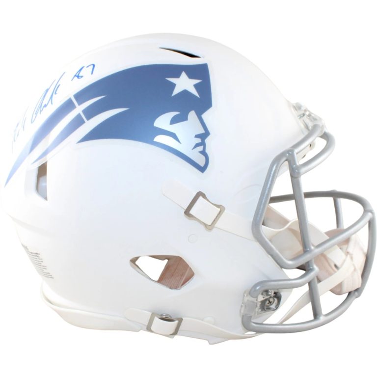 Rob Gronkowski Signed New England Patriots Pro Helmet Rivals Beckett WIT 58328