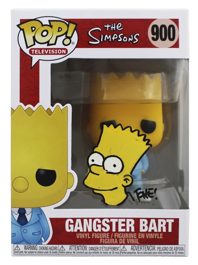 Tone Rodriguez The Simpsons Signed #900 Funko Pop Figure w/ Sketch BAS #BC52457