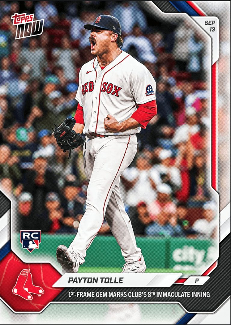 2026 Topps Now Payton Tolle #670 Boston Red Sox Rookie RC Baseball Card