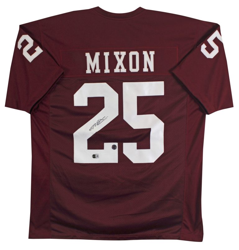 Oklahoma Joe Mixon Authentic Signed Maroon Pro Style Jersey BAS #BY031329