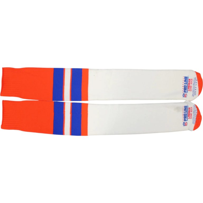 Denver Broncos Pro Line Player Issued Lineman Socks Size 6'6