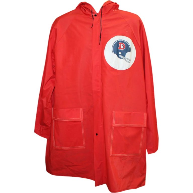 Denver Broncos Vintage 1980's Sideline Jacket Poncho Cape Size XL 58405