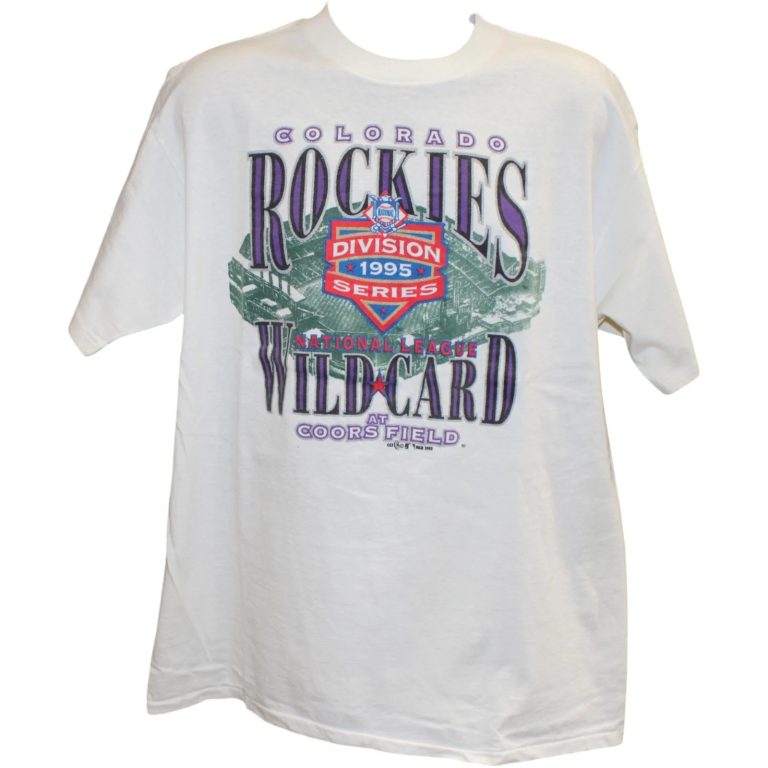 Colorado Rockies 1995 Wild Card Division Series Shirt Size XL 58363