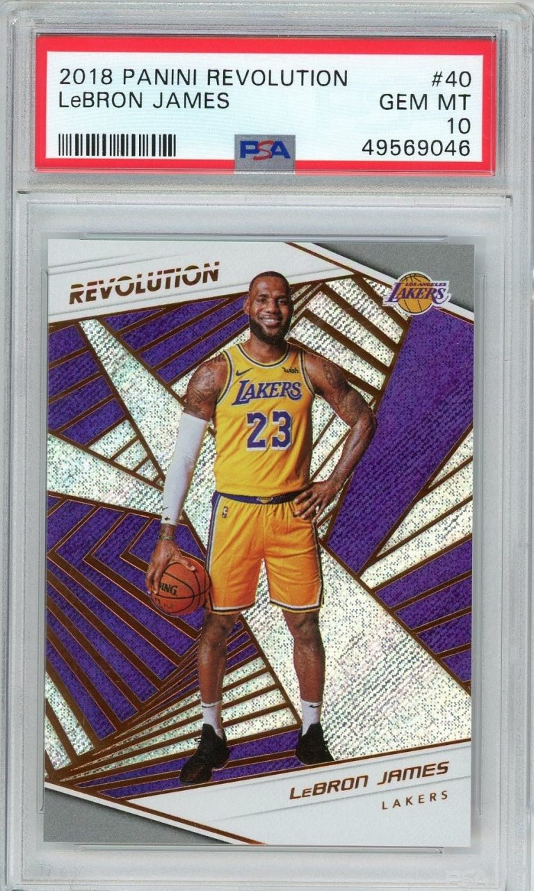 Graded 2018 Panini Revolution LeBron James #40 Card PSA 10 Gem Mint