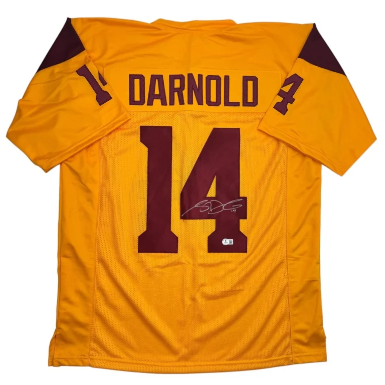 Autographed/Signed Sam Darnold USC Southen Cal Football Jersey BAS COA