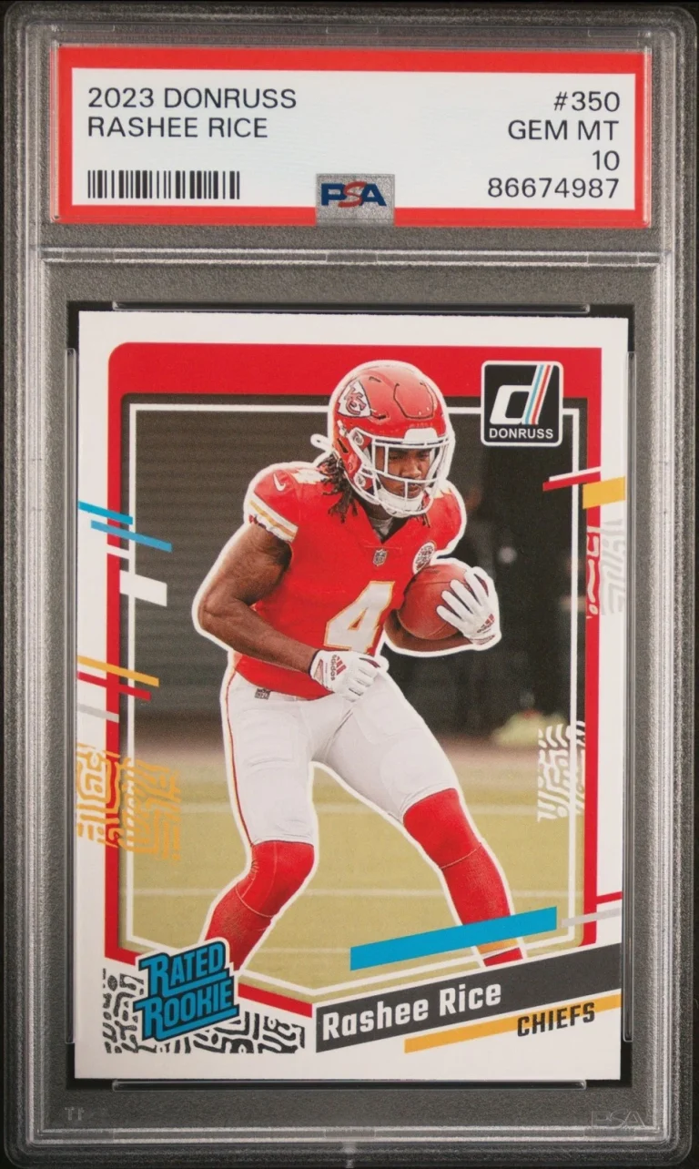 Graded 2023 Panini Donruss Rashee Rice #350 Rookie RC Card PSA 10 Gem Mint