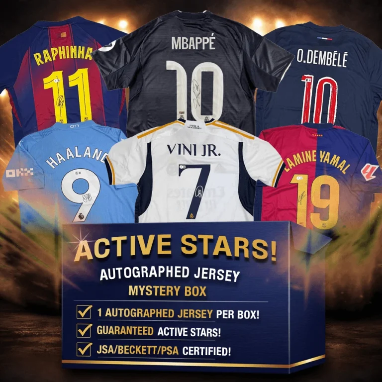 Current Futbol/Soccer Stars! Autographed/Signed Jersey Mystery Box JSA COA