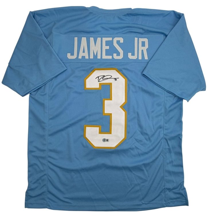 Autographed/Signed Derwin James Los Angeles Powder Blue Jersey Beckett COA