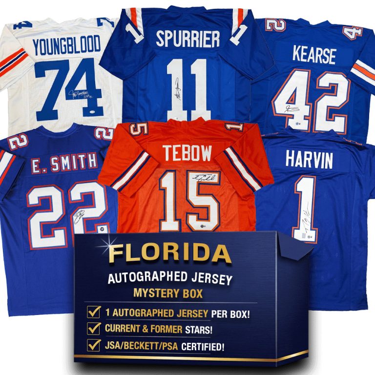 Autographed/Signed Florida College Football Jersey Mystery Box JSA BAS COA
