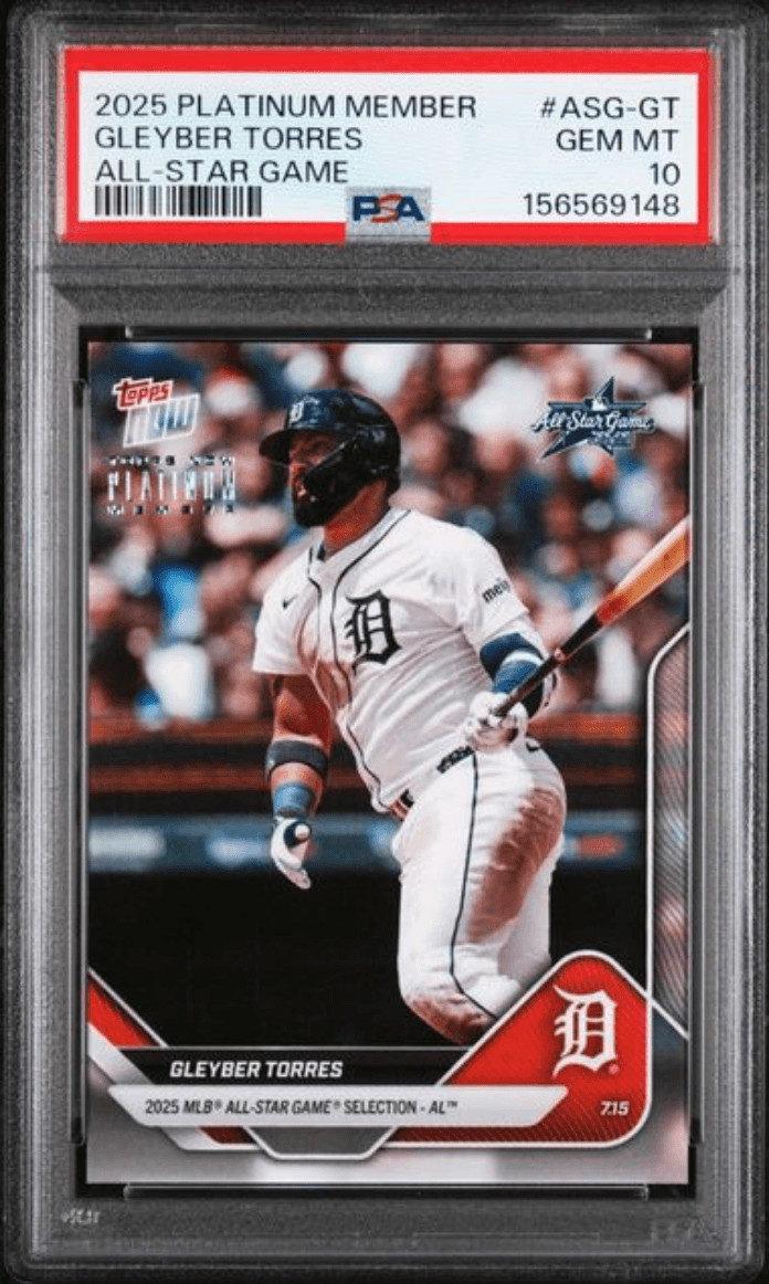 Graded 2025 Platinum Member Gleyber Torres #ASGGT Baseball Card PSA 10