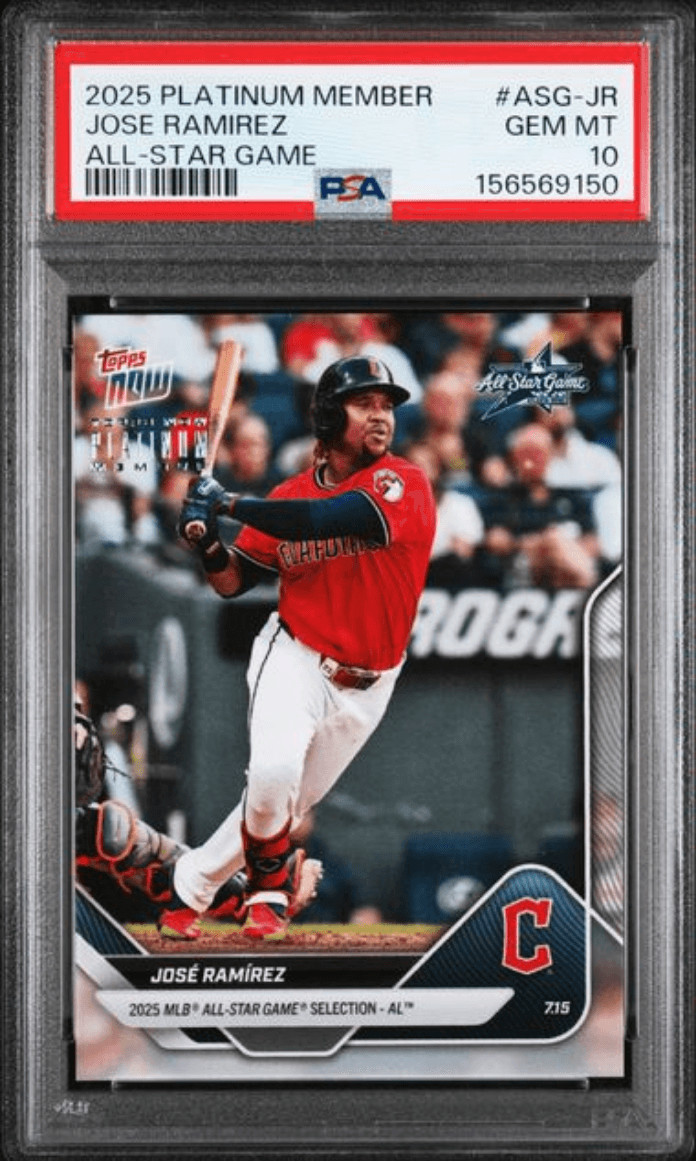 Graded 2025 Platinum Member Jose Ramierz #ASGJR Baseball Card PSA 10