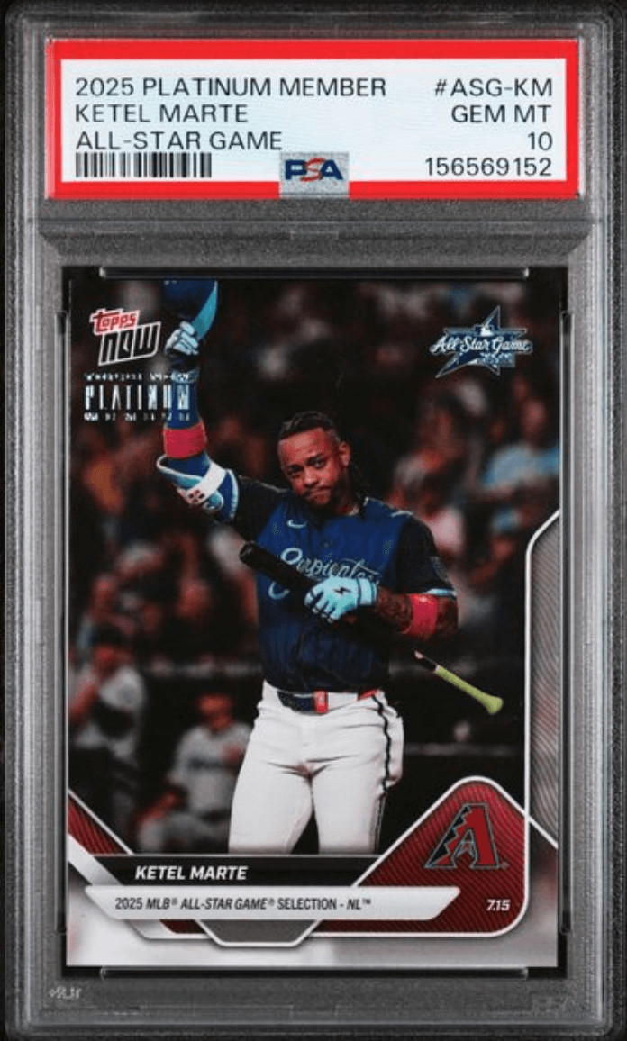 Graded 2025 Platinum Member Ketel Marte #ASGKM Baseball Card PSA 10
