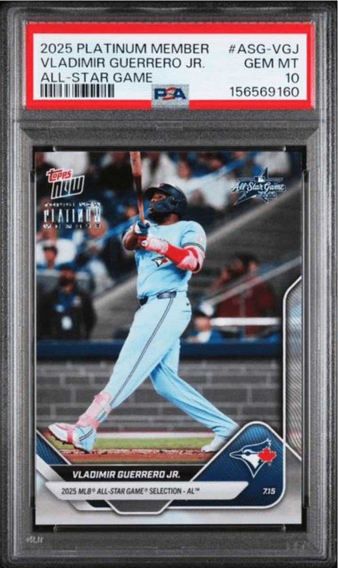Graded 2025 Platinum Member Vlad Guerrero Jr #ASGVGJ Baseball Card PSA 10