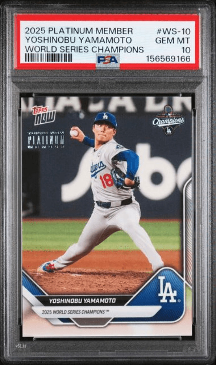 Graded 2025 Platinum Member Yoshinobu Yamamoto #WS10 Baseball Card PSA 10