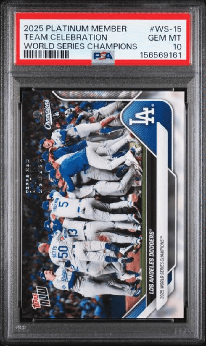 Graded 2025 Platinum Member Team Celebration #WS15 Baseball Card PSA 10
