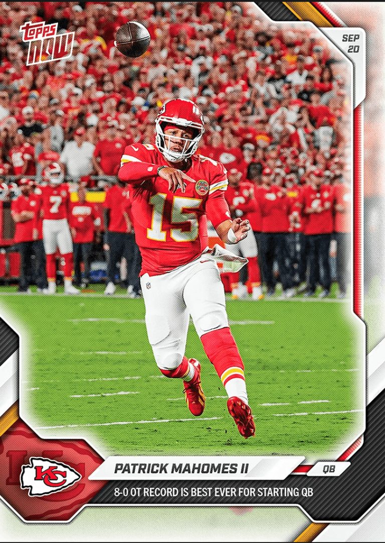 2026 Topps Now Patrick Mahomes #26 Kansas City Chiefs Football Card