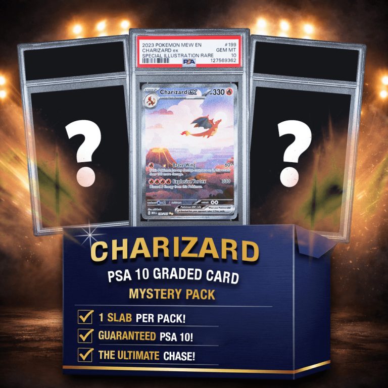 Charizard PSA 10 Graded PKM Card Mystery Box Trading Card Game